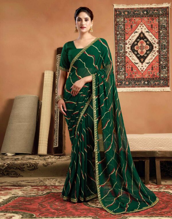 Green saree